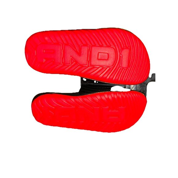 AND1 Men’s Athletic Adjustable Swirl Slide Sandals Black Size 12 - Picture 3 of 4